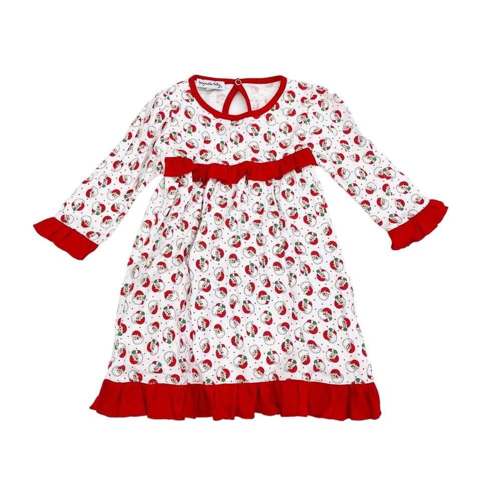NWT Magnolia Baby NB Winking Santa Dress